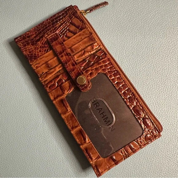 Brahmin Asher Tote & Card Wallet in Pecan Melbourne - Picture 10 of 15